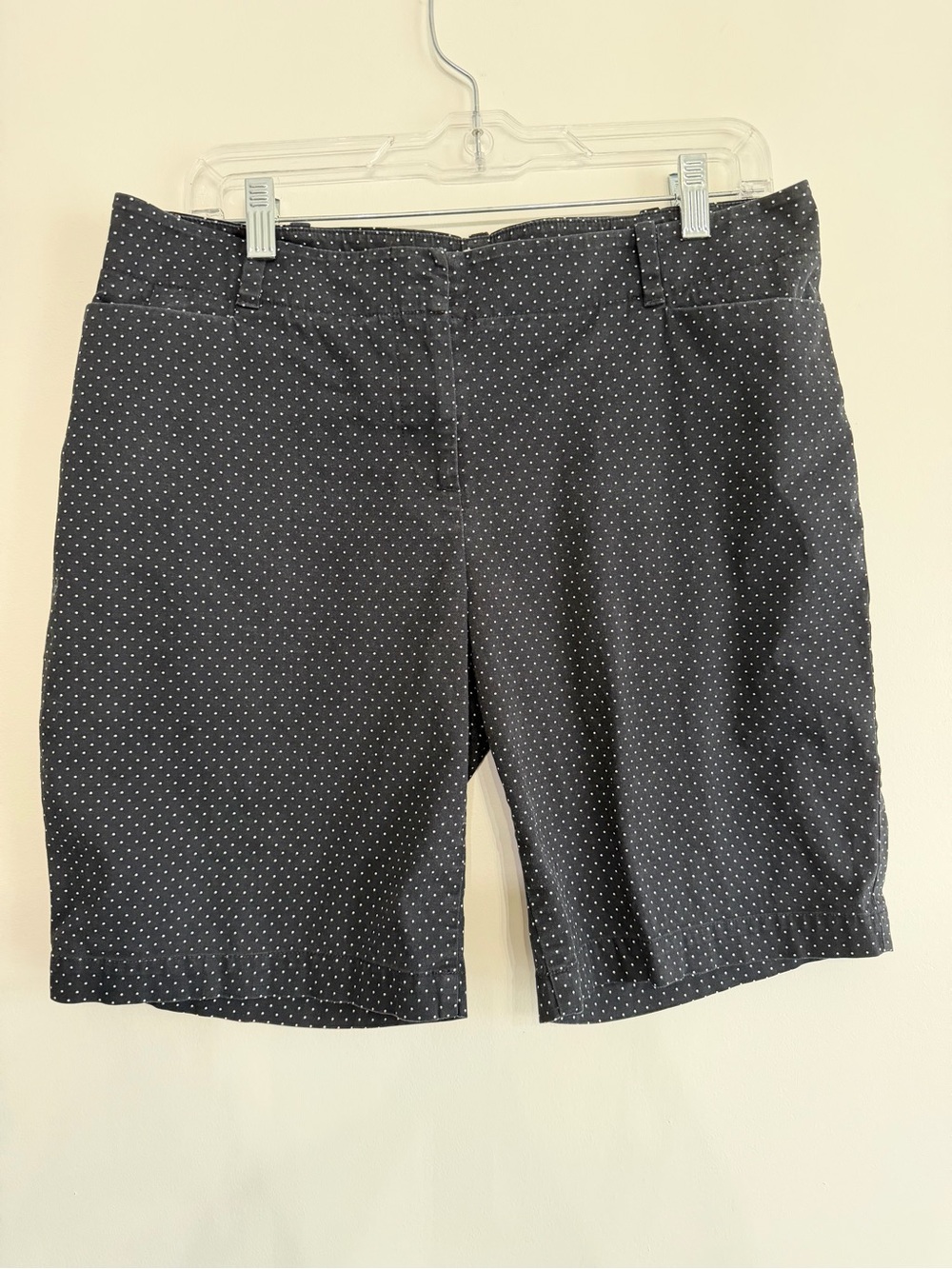 Talbots Black Polka Dot Bermuda Shorts